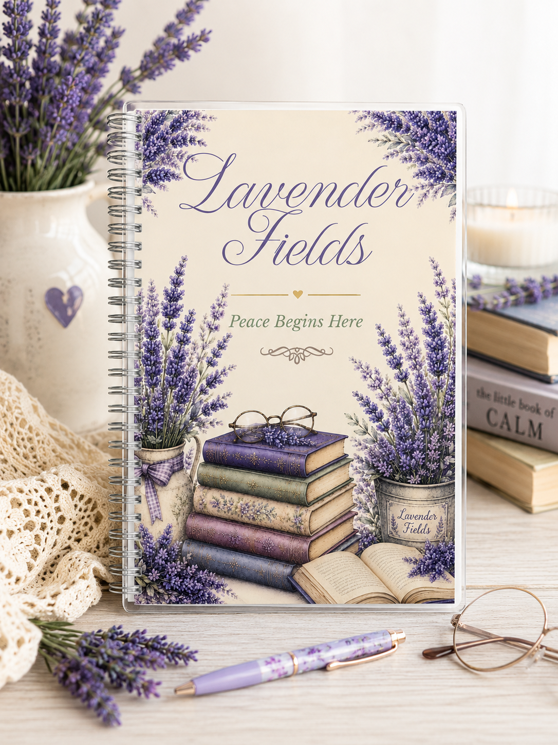 Lavender Fields Journal Gift Box