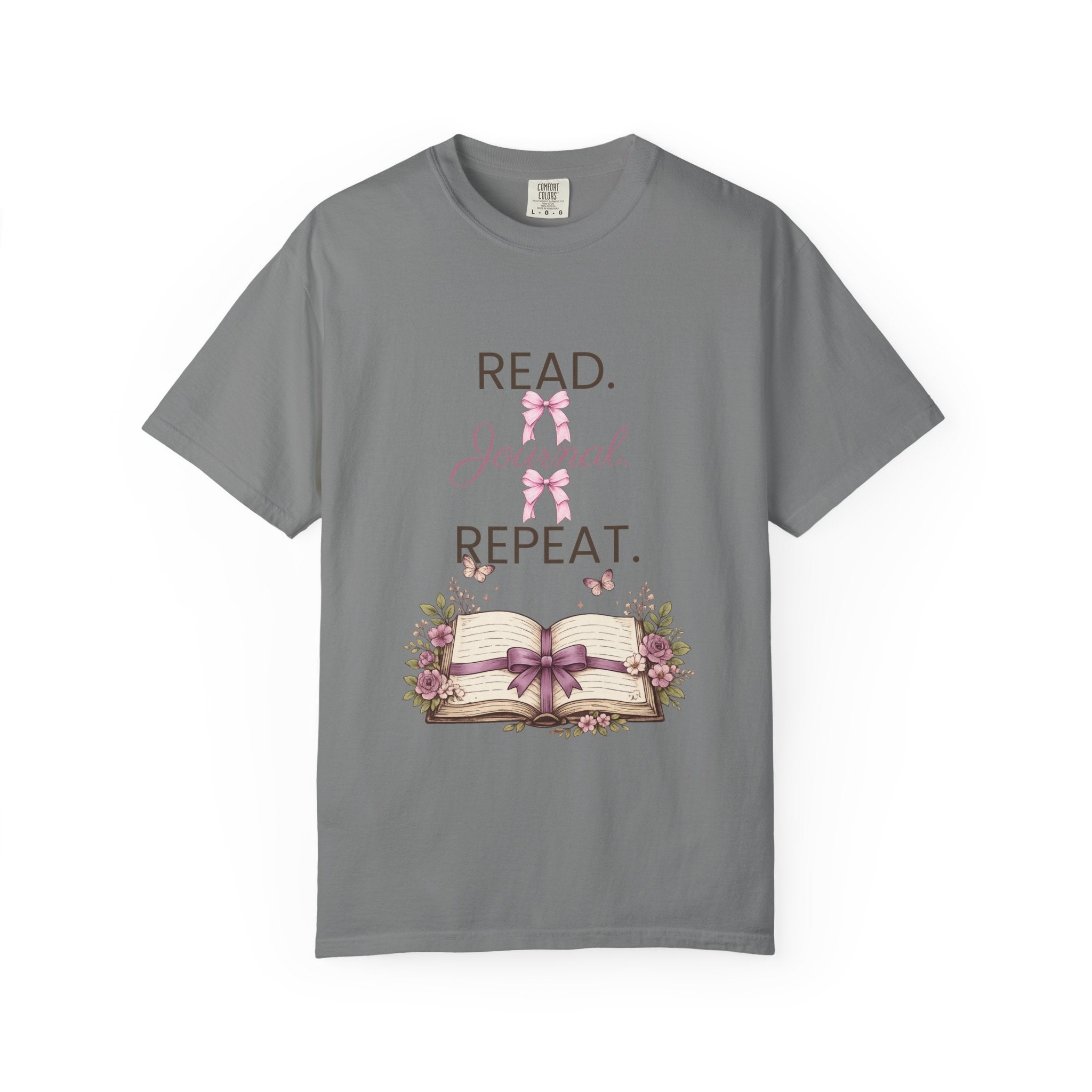 Floral Booklover Tee | Read Journal Repeat Book Lover T-Shirt
