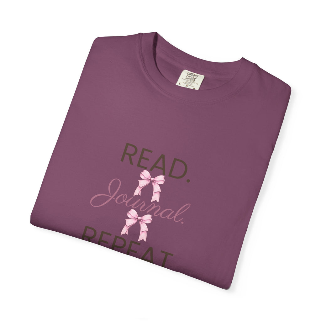 Floral Booklover Tee | Read Journal Repeat Book Lover T-Shirt