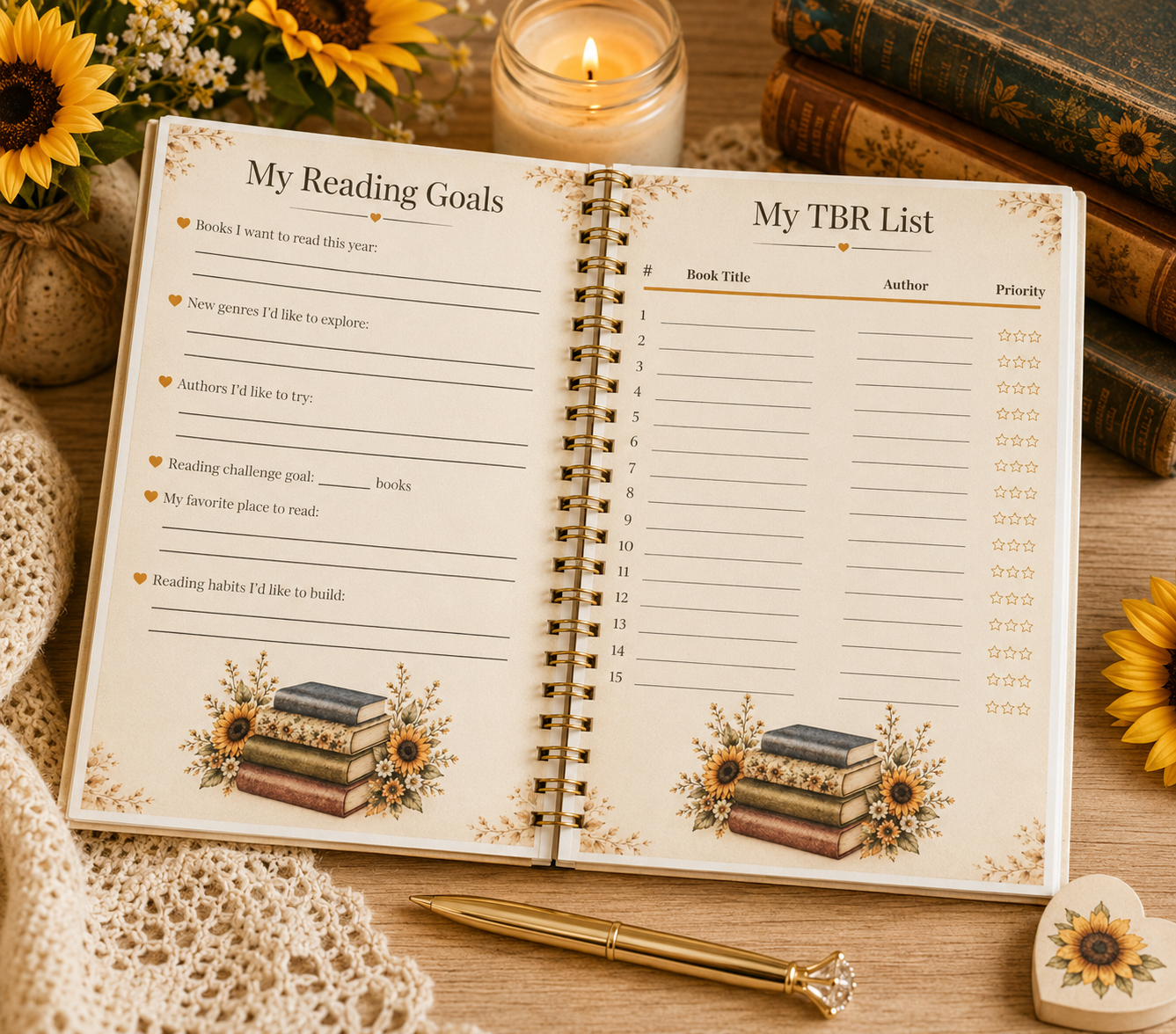 Sunflower Days Journal Gift Box