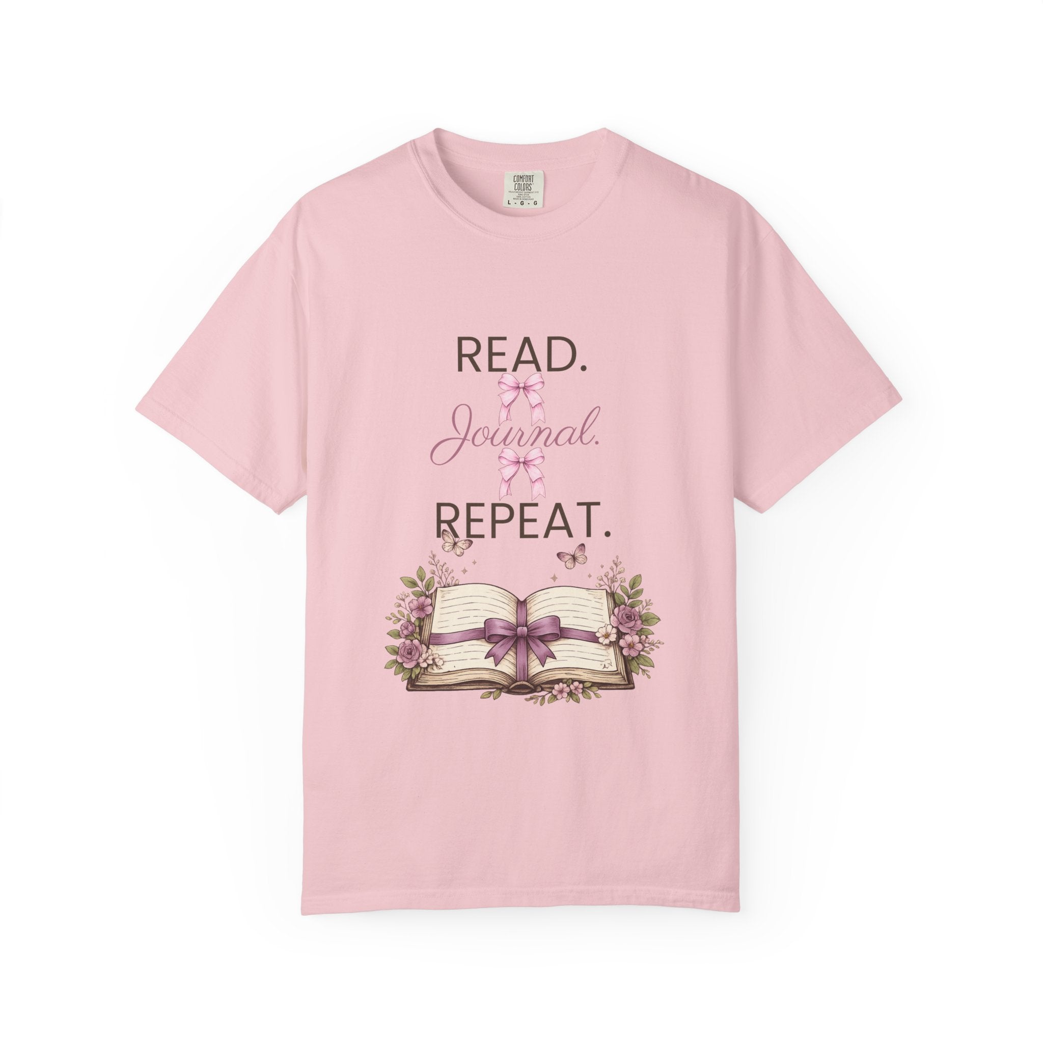 Floral Booklover Tee | Read Journal Repeat Book Lover T-Shirt