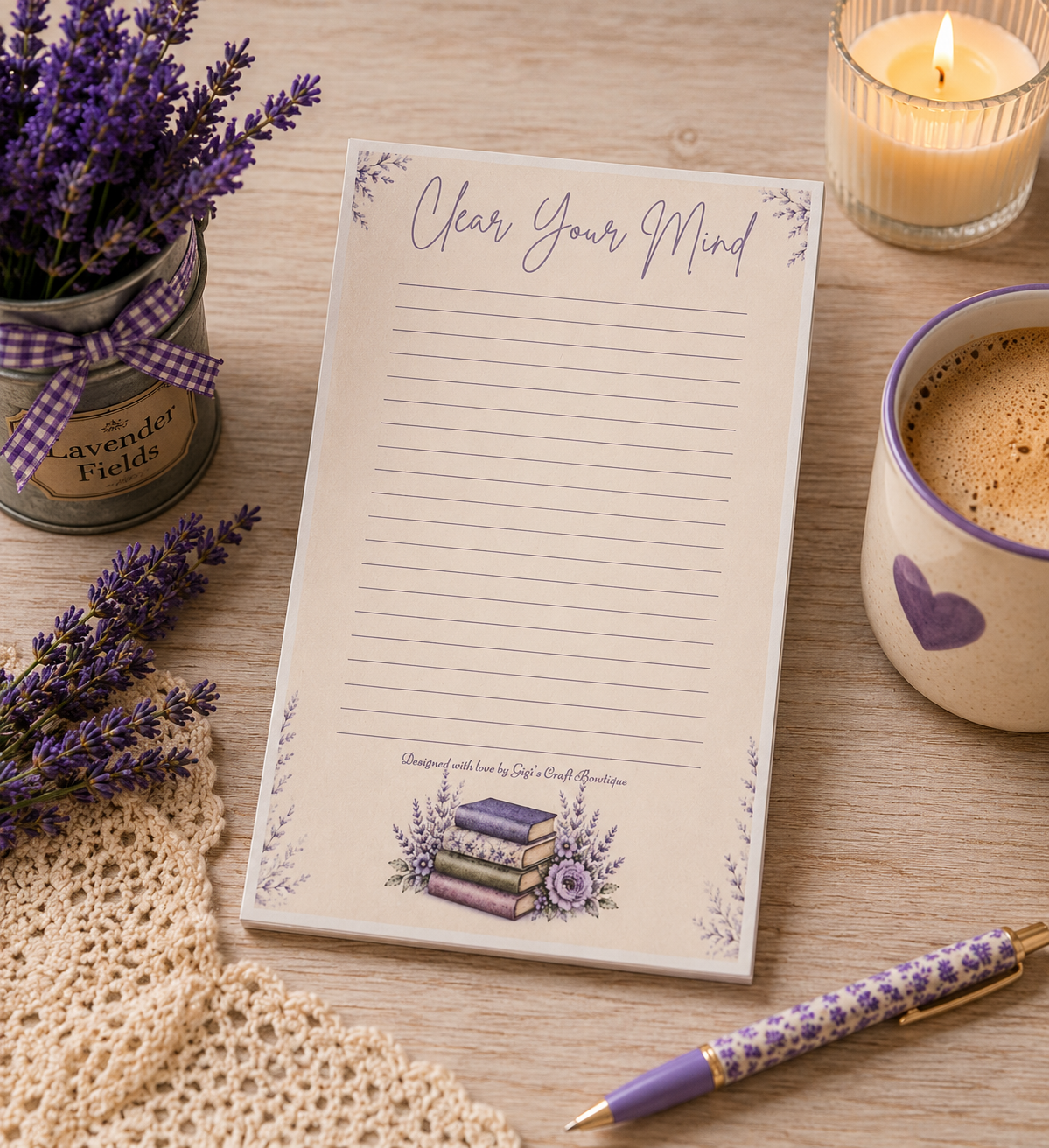 Lavender Fields Journal Gift Box