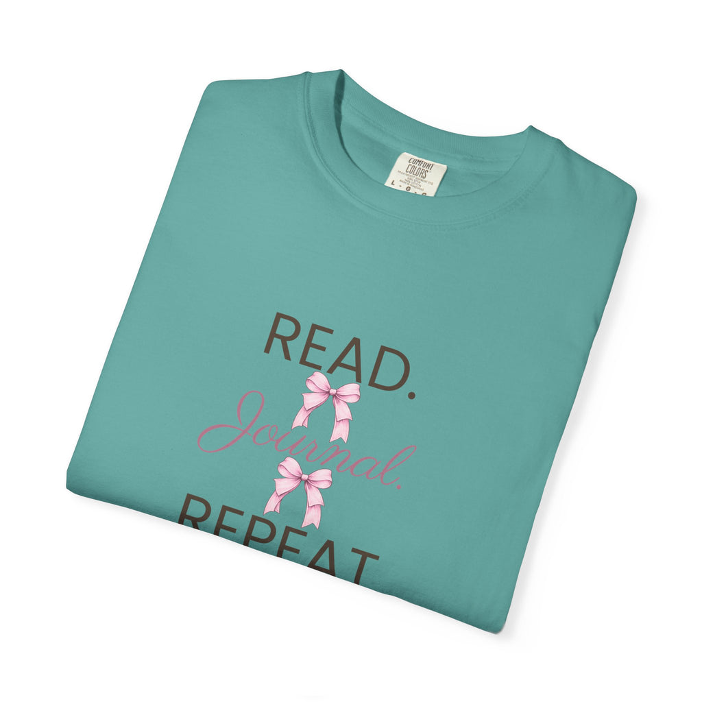 Floral Booklover Tee | Read Journal Repeat Book Lover T-Shirt