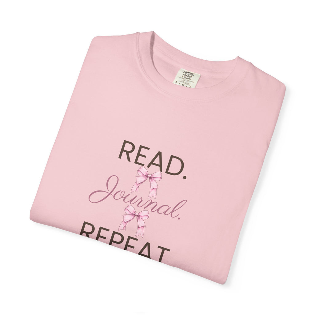 Floral Booklover Tee | Read Journal Repeat Book Lover T-Shirt