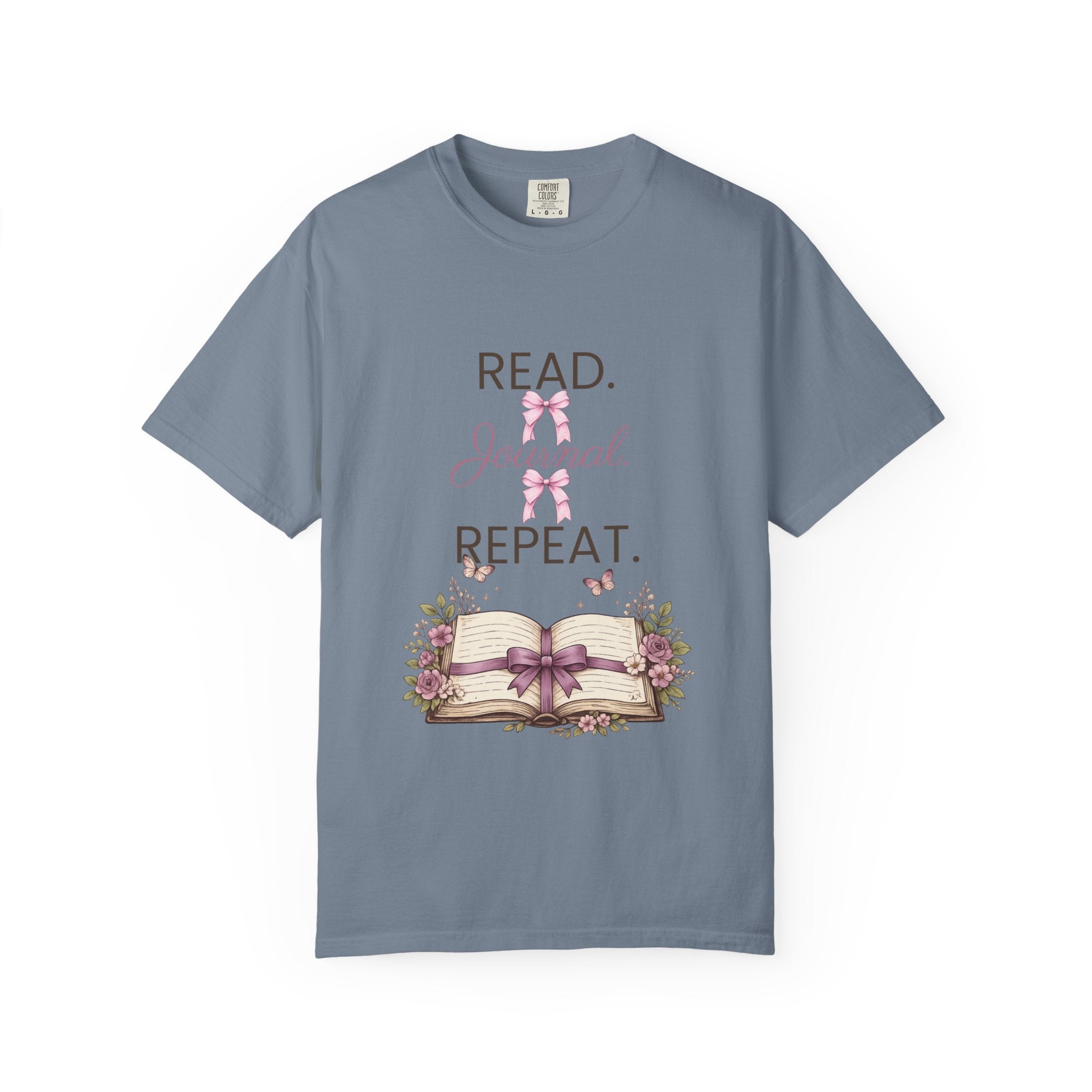Floral Booklover Tee | Read Journal Repeat Book Lover T-Shirt