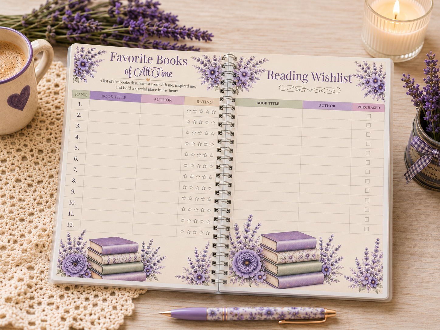 Lavender Fields Journal Gift Box