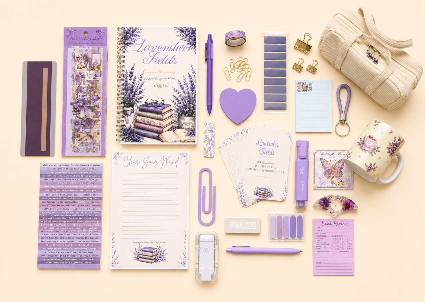 Lavender Fields Journal Gift Box