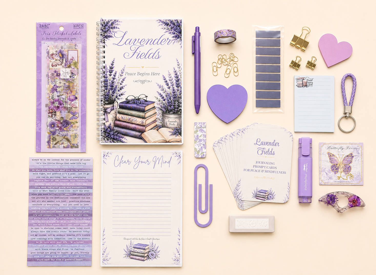 Lavender Fields Journal Gift Box