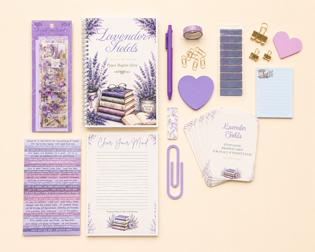 Lavender Fields Journal Gift Box