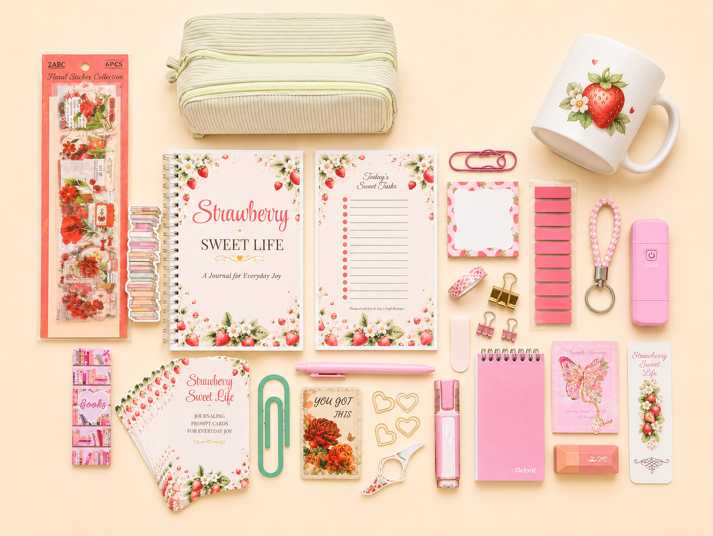 Strawberry Sweet Life Journal Gift Box