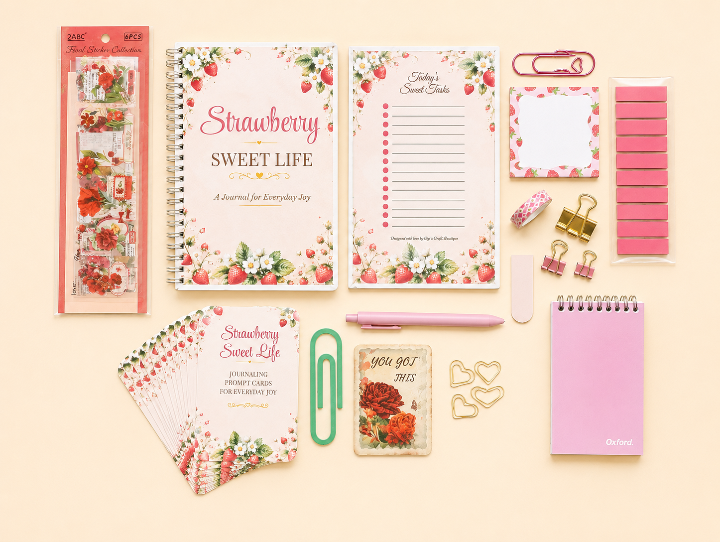 Strawberry Sweet Life Journal Gift Box
