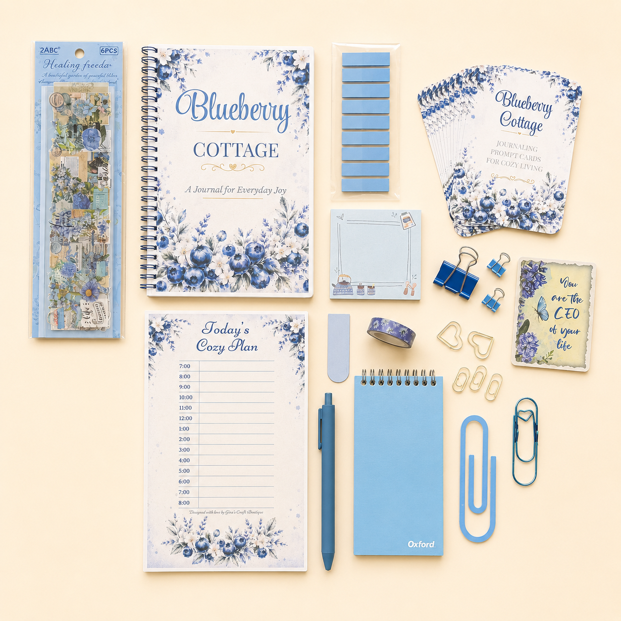 Blueberry Cottage Journal Gift Box