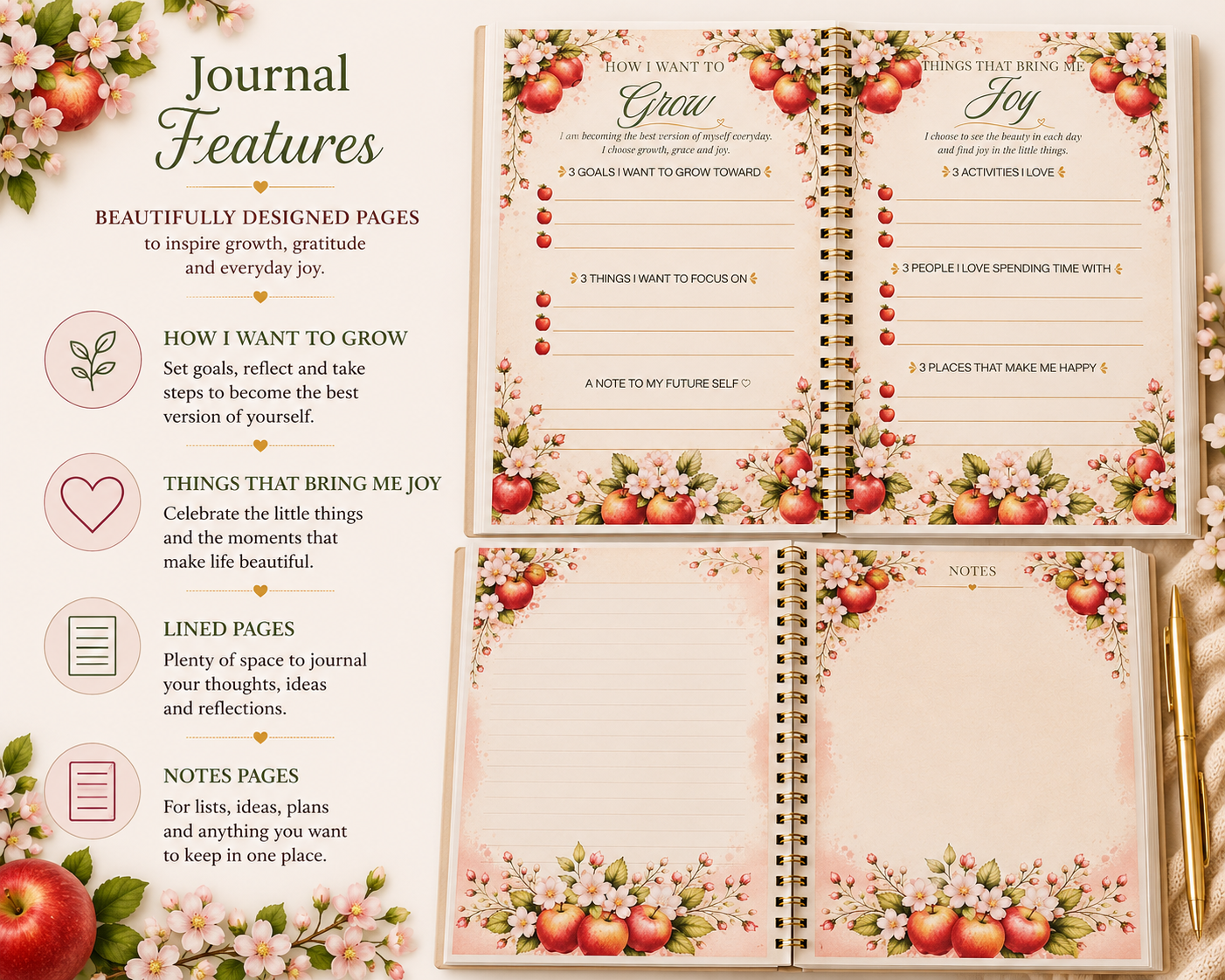 Apple Blossom Journal Gift Box