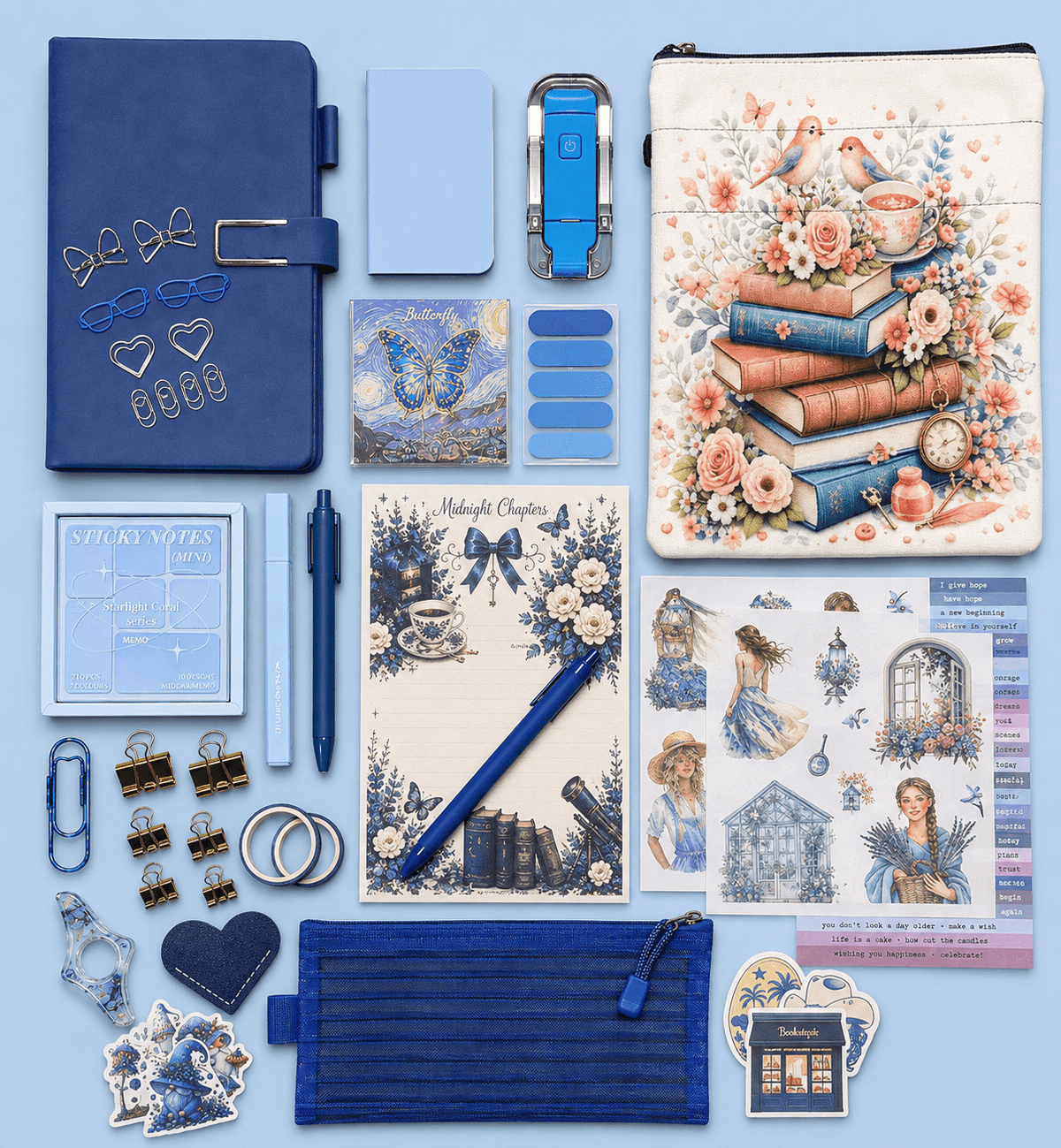 Bookish Color Collection Stationery Gift Box - Gigi’s Craft Bowtique