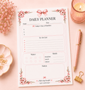 Coquette Bows Notepad Collection | Handmade Tear-Off Planner & Notes Portfolio - Gigi’s Craft Bowtique
