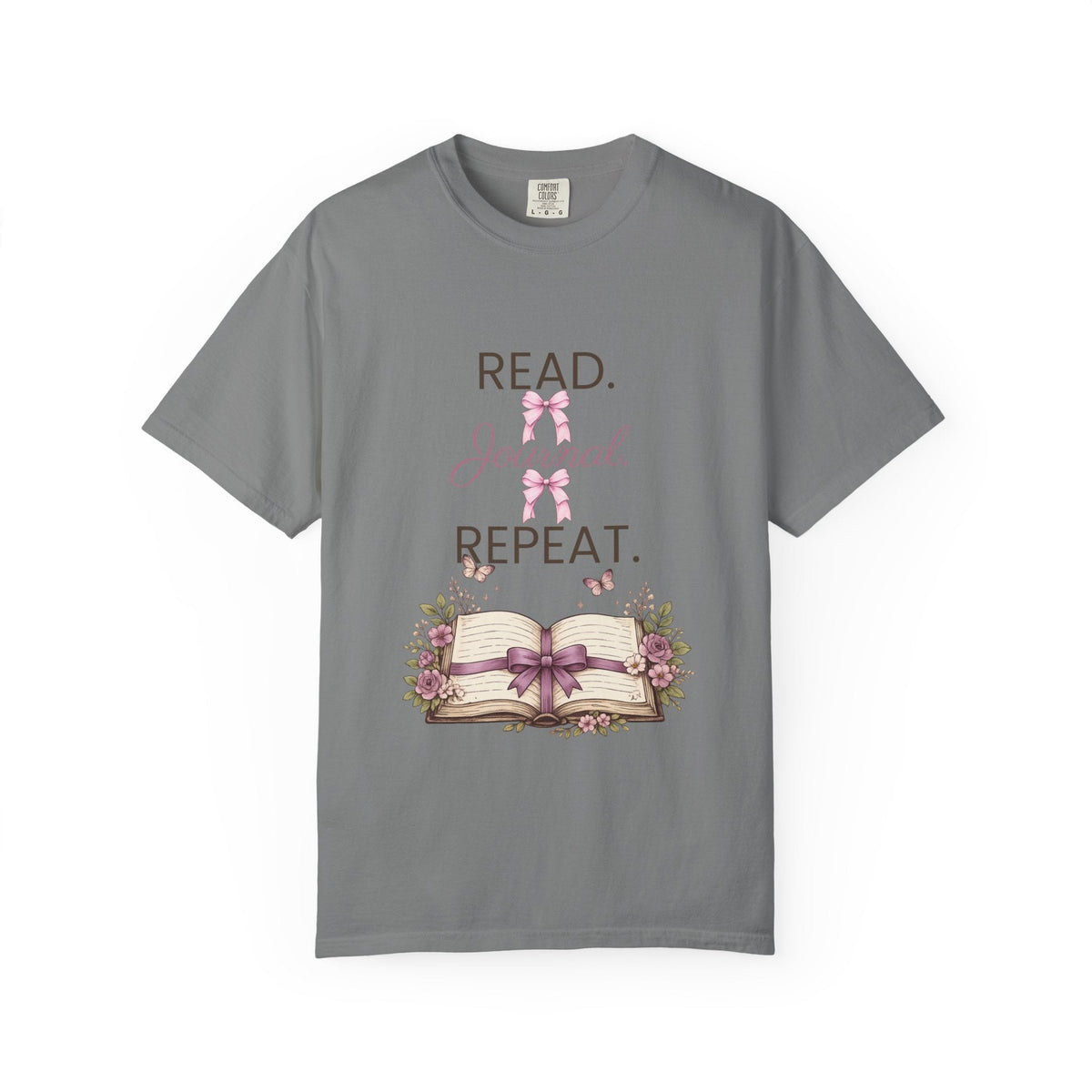 Floral Booklover Tee | Read Journal Repeat Book Lover T-Shirt - Gigi’s Craft Bowtique