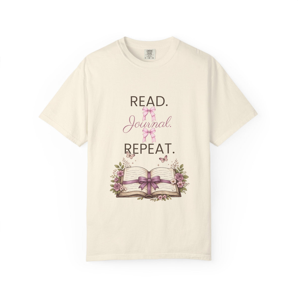 Floral Booklover Tee | Read Journal Repeat Book Lover T-Shirt - Gigi’s Craft Bowtique