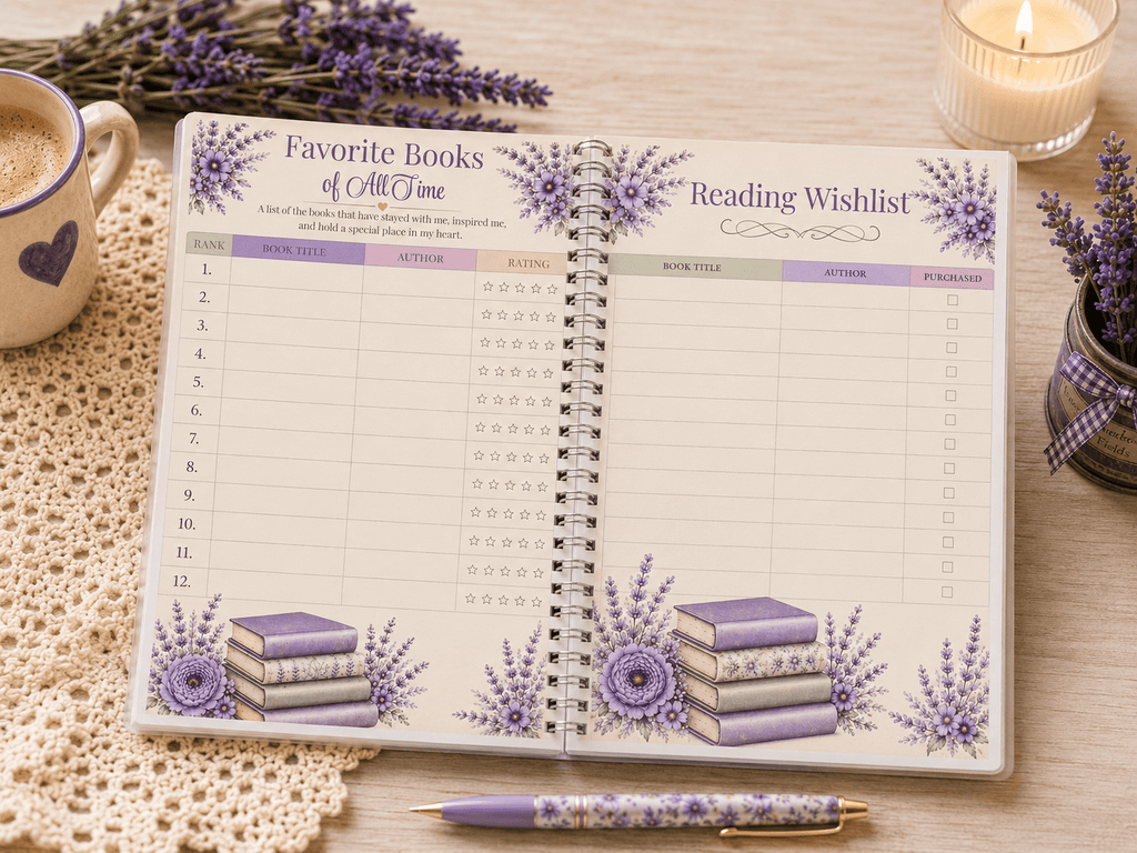 Lavender Fields Journal Gift Box - Gigi’s Craft Bowtique