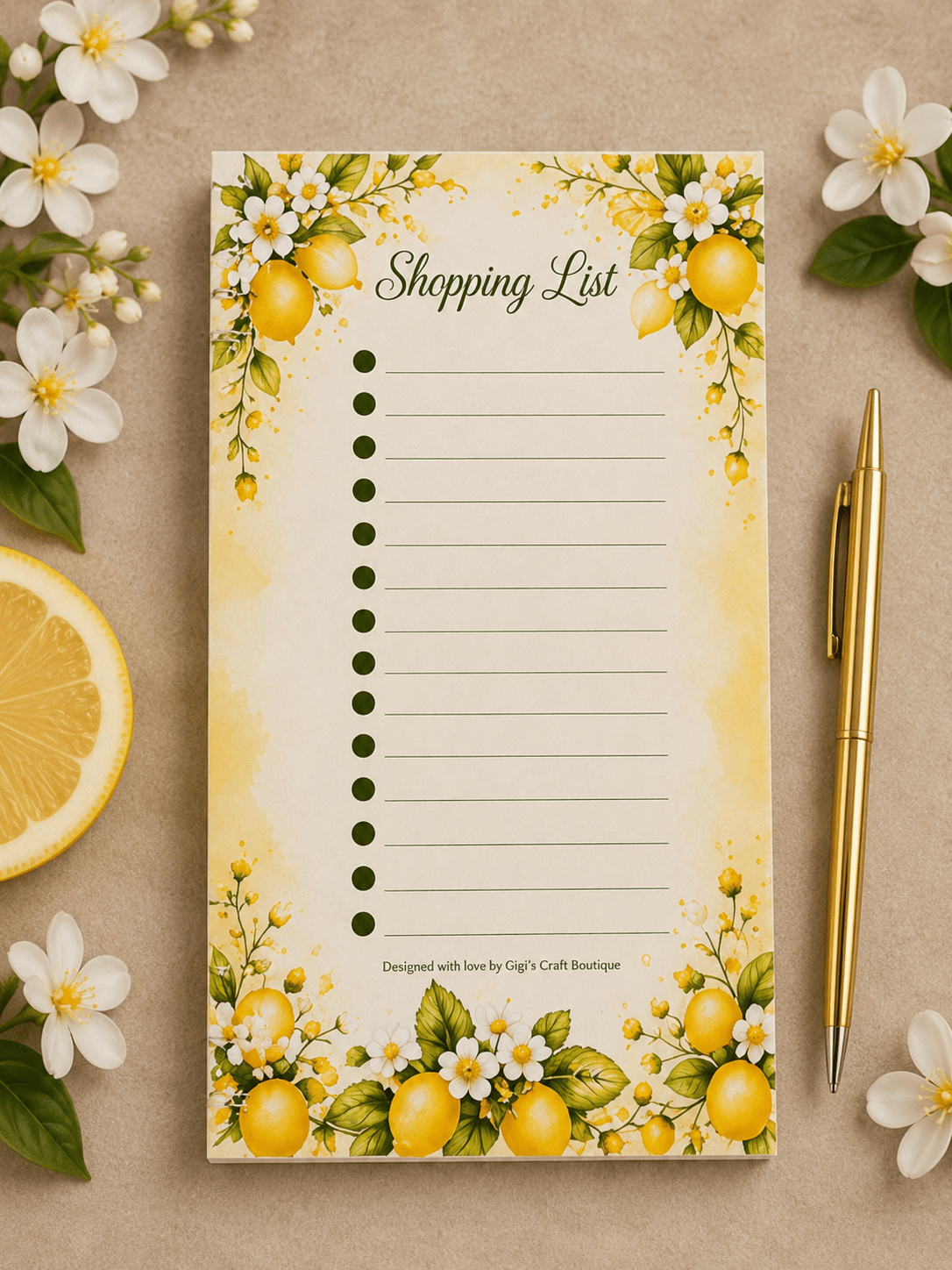 Lemon Sunshine Journal Gift Box - Gigi’s Craft Bowtique