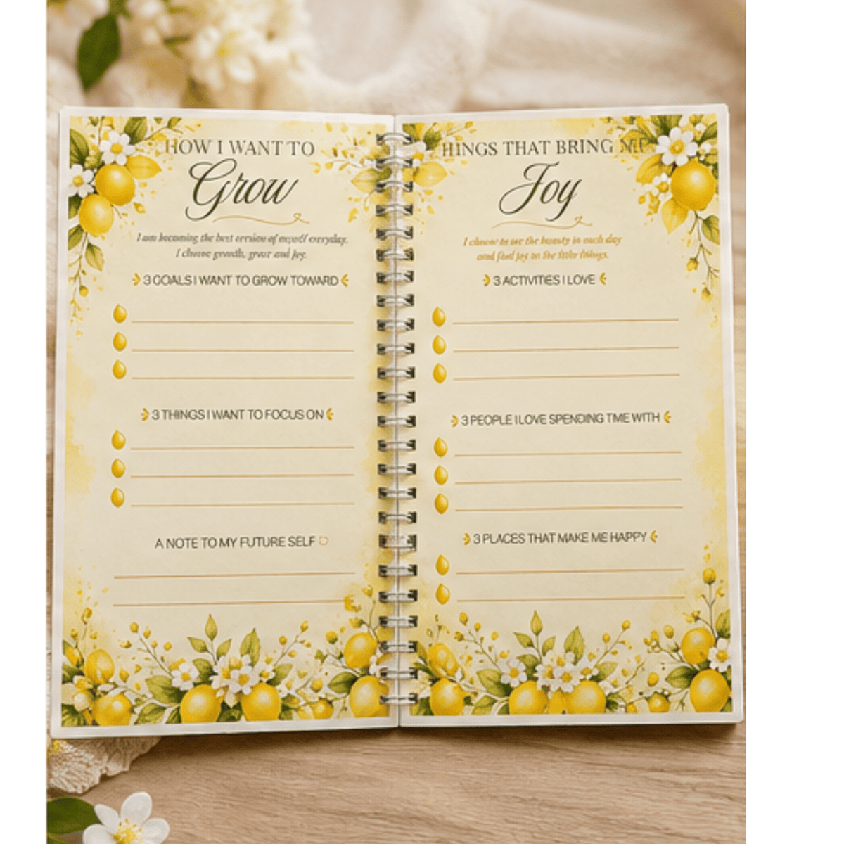 Lemon Sunshine Journal Gift Box - Gigi’s Craft Bowtique