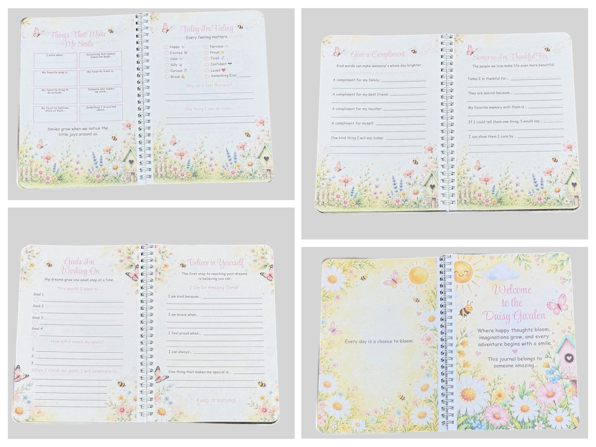 Oopsie Daisy Kids Journal | Guided Journal for Girls Ages 8–12 | Creative Activity Journal | Daisy Gift for Tween Girls - Gigi’s Craft Bowtique