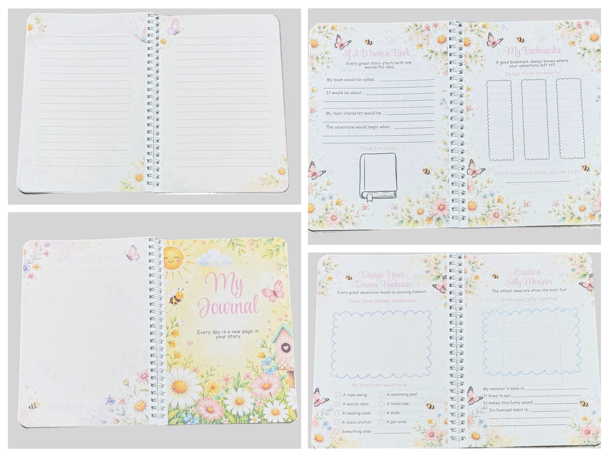 Oopsie Daisy Kids Journal | Guided Journal for Girls Ages 8–12 | Creative Activity Journal | Daisy Gift for Tween Girls - Gigi’s Craft Bowtique