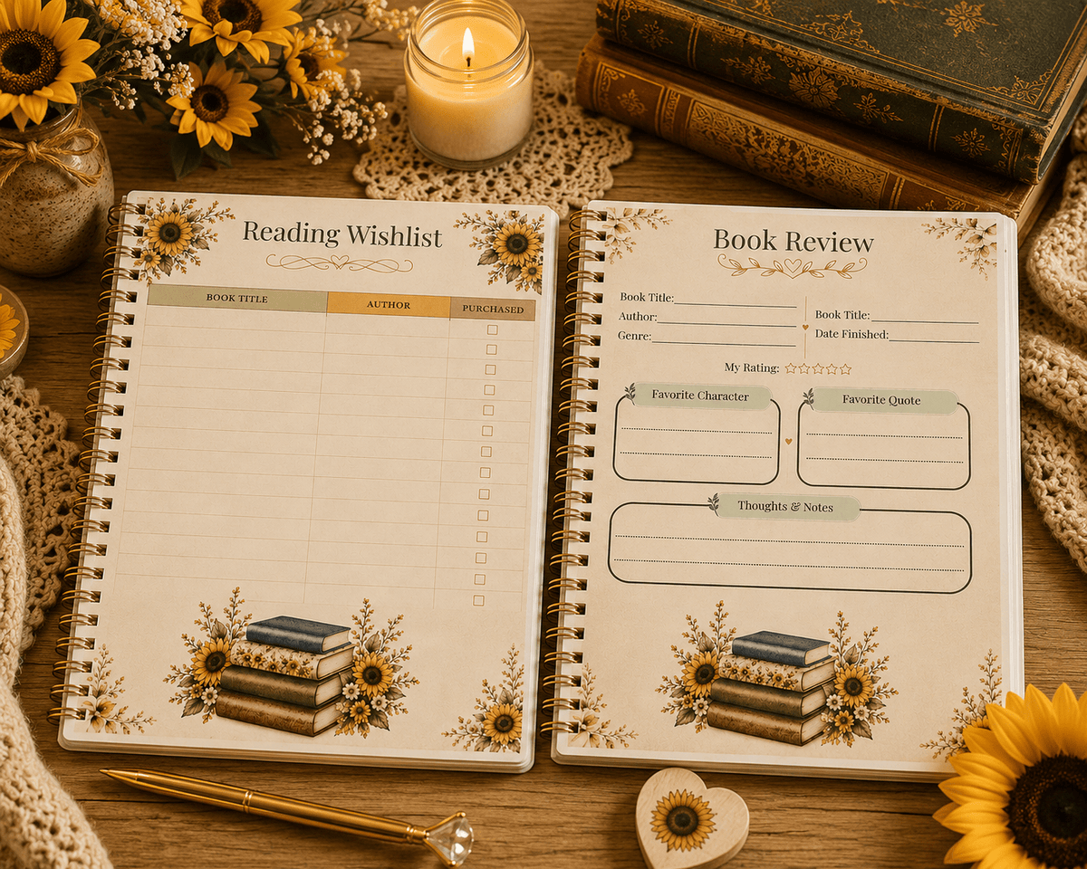Sunflower Days Journal Gift Box - Gigi’s Craft Bowtique